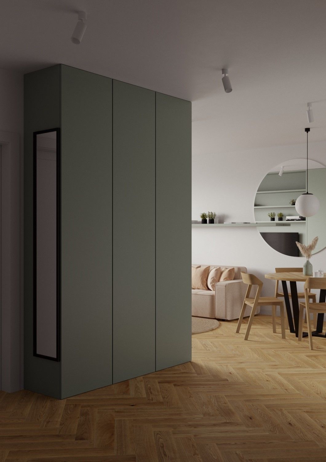 Modern Interior Design Flat Apartament scene 003 3D model_4