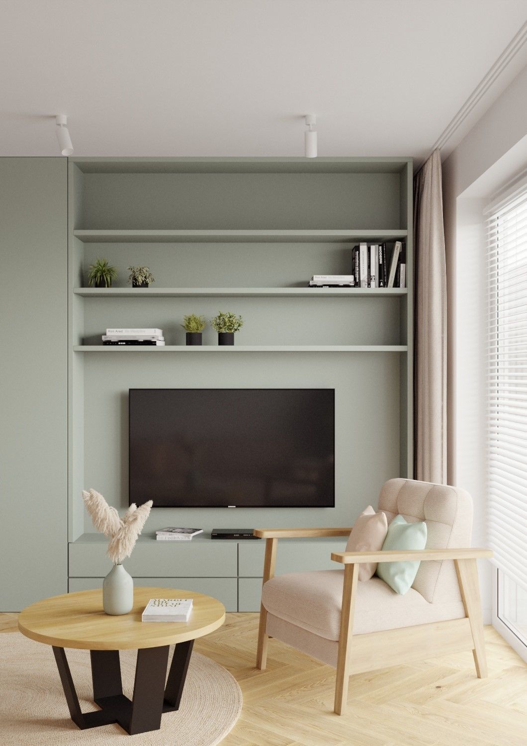 Modern Interior Design Flat Apartament scene 003 3D model_3