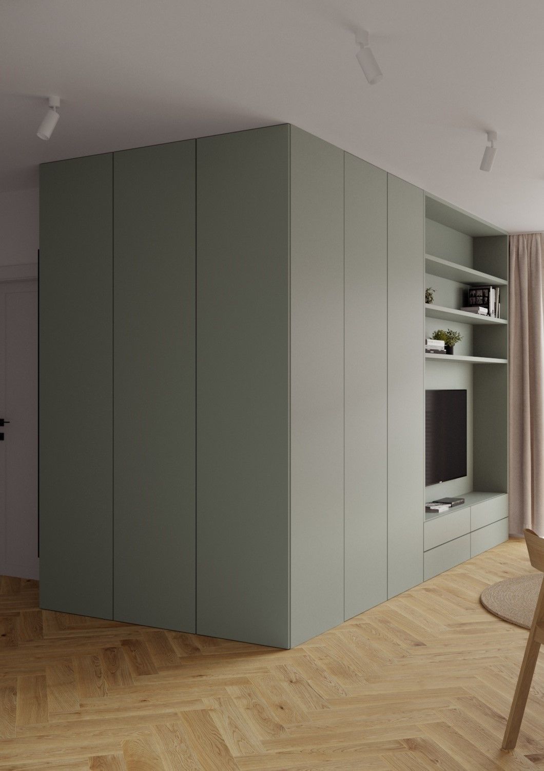 Modern Interior Design Flat Apartament scene 003 3D model_6