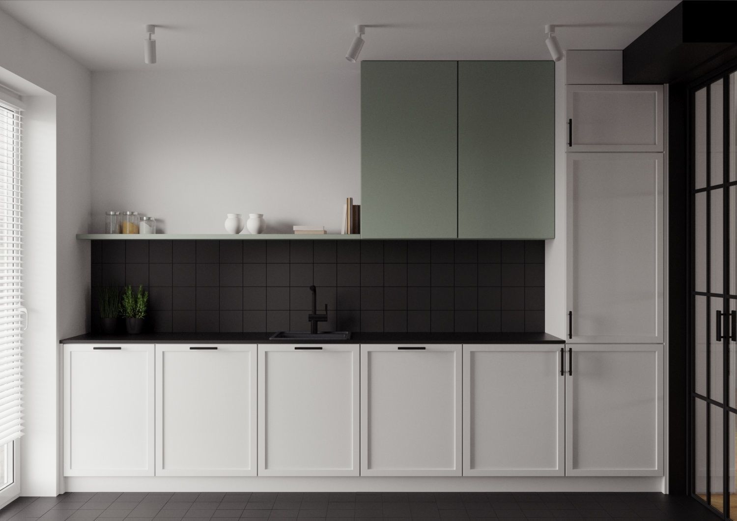 Modern Interior Design Flat Apartament scene 003 3D model_9