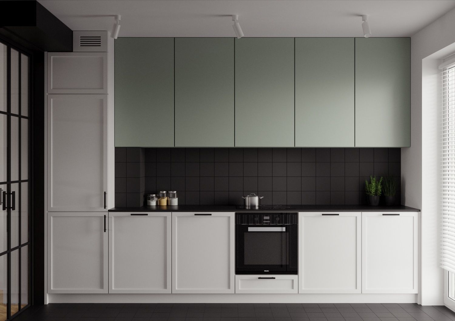 Modern Interior Design Flat Apartament scene 003 3D model_8