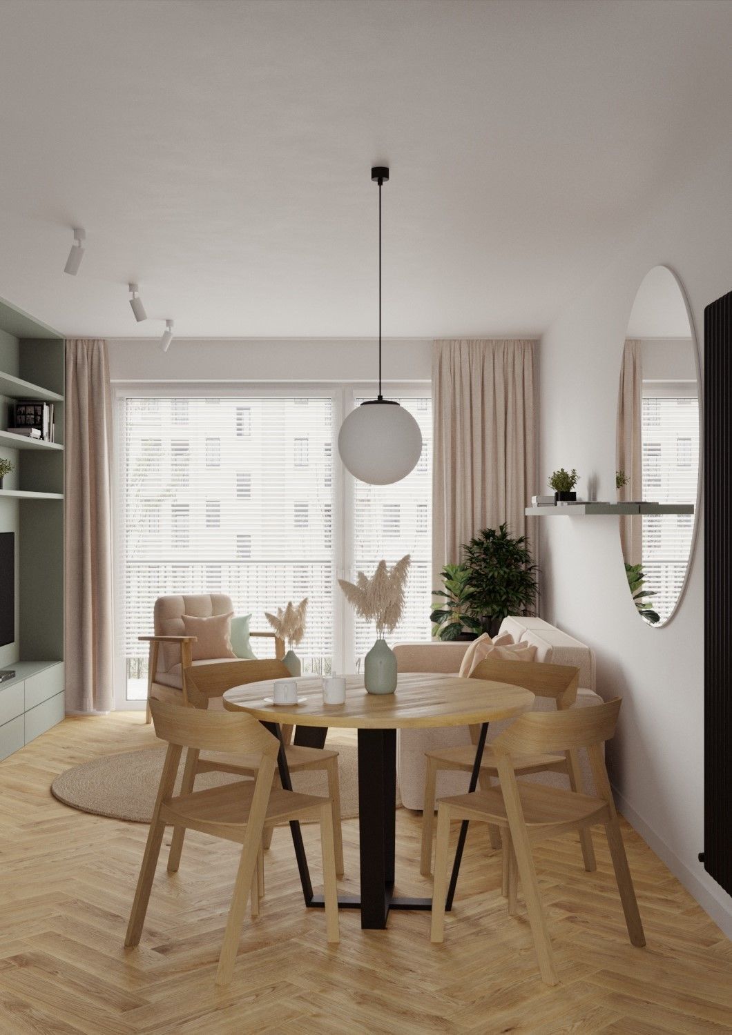 Modern Interior Design Flat Apartament scene 003 3D model_5