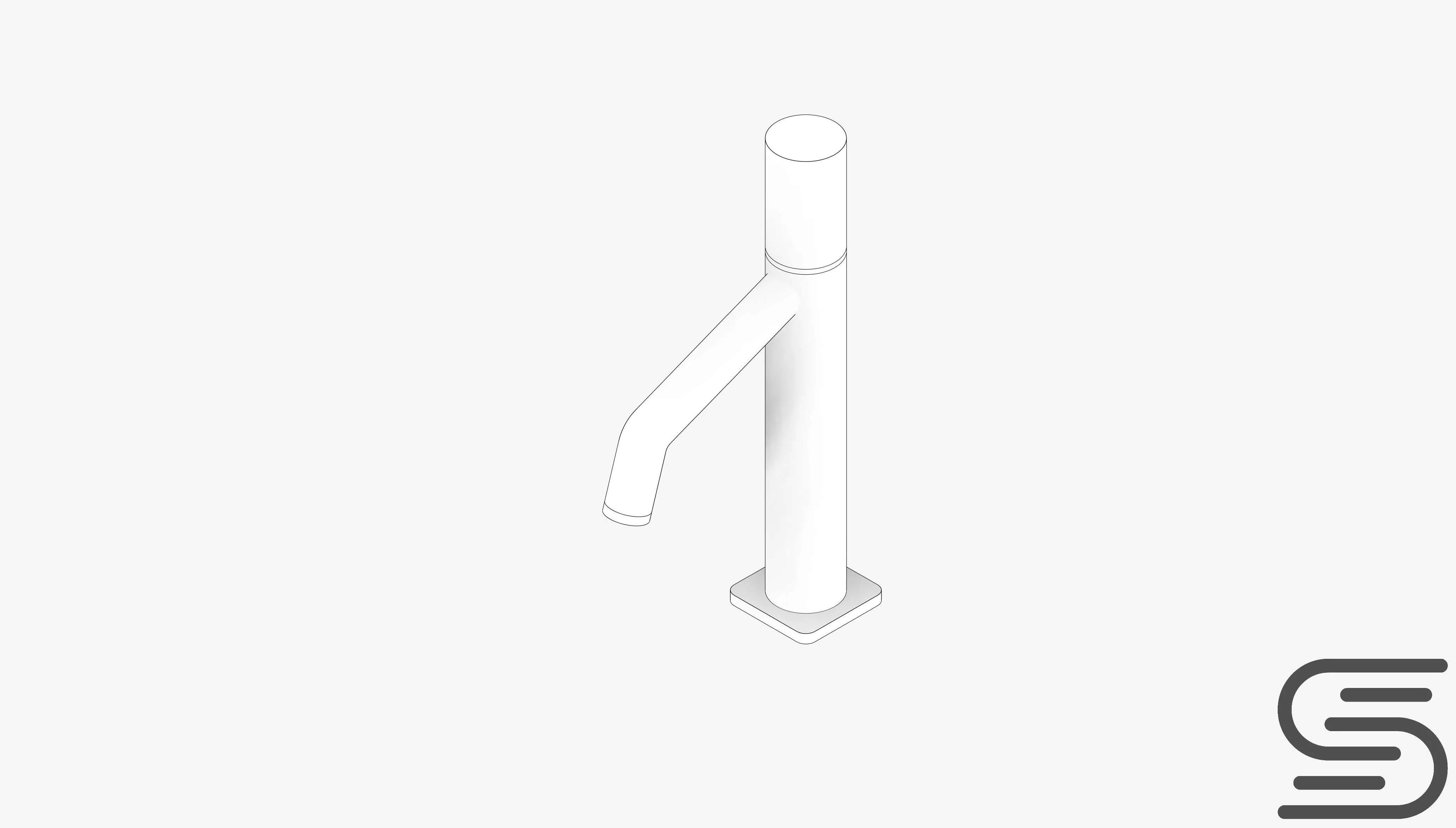 Basin Mixer - Luxury - Two Low-poly 3D model