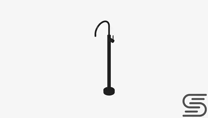 Floor Mixer Tap - Luxury - Sleek Oval - Bath