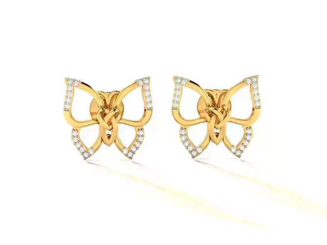 Women Heart Earring 3dm STL OBJ FBX Render Details 3D print model