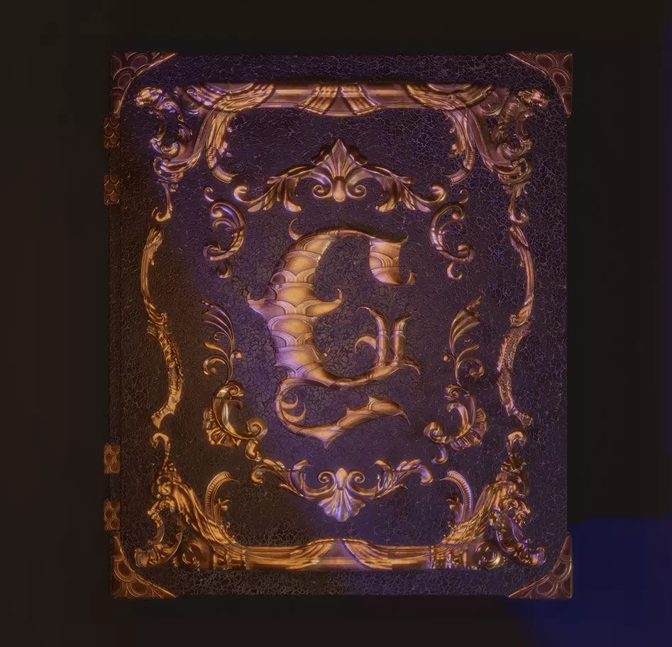 Magic Books Set Low-poly 3D model Low-poly 3D model_0