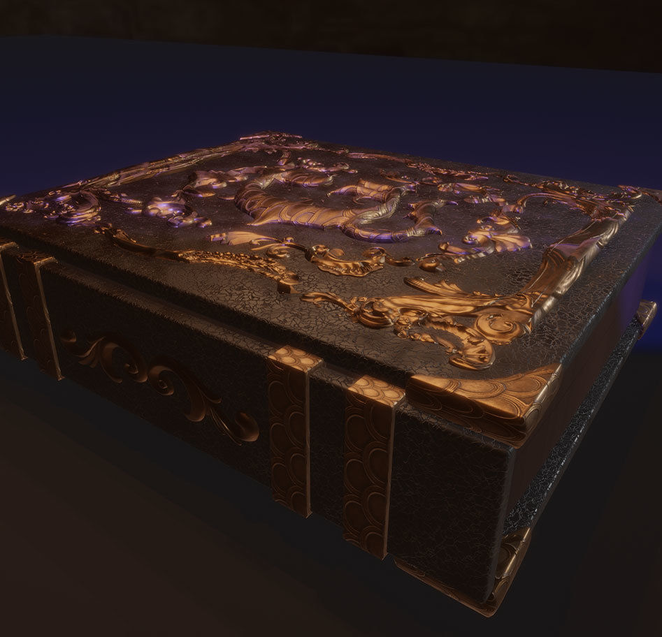 Magic Books Set Low-poly 3D model Low-poly 3D model_3