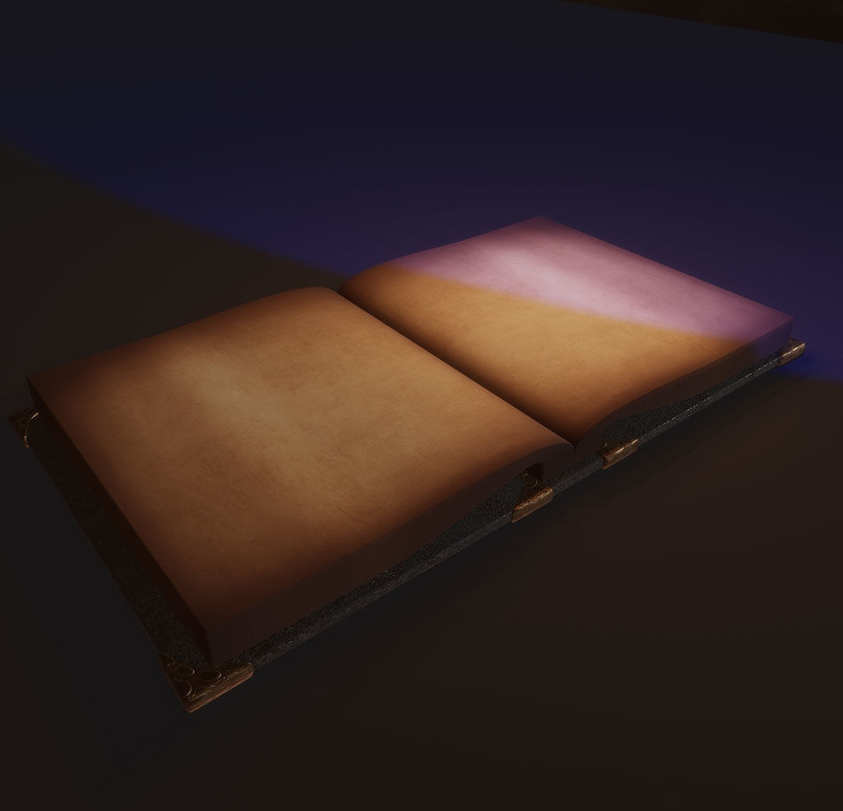 Magic Books Set Low-poly 3D model Low-poly 3D model_5