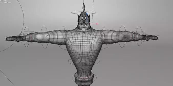 Genie rigged with Genie lamp