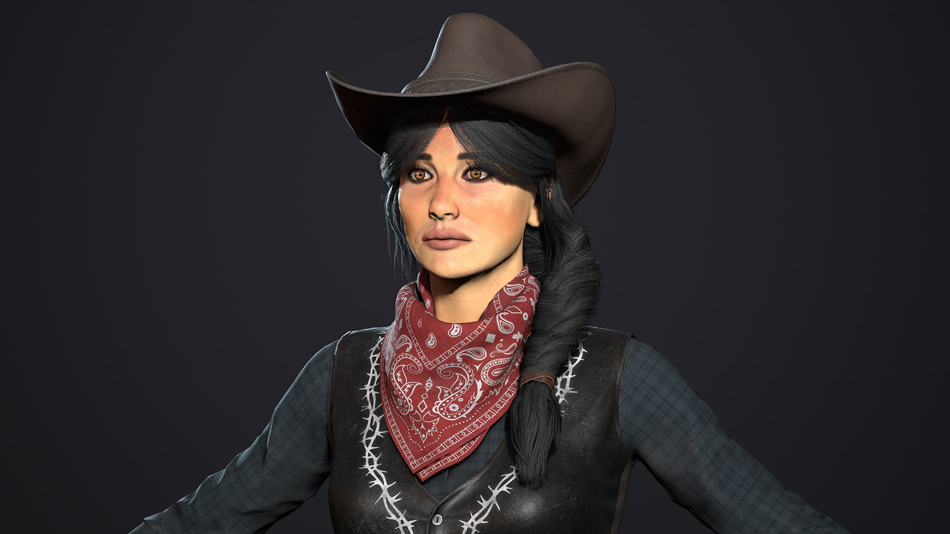 Bandit - Game Ready Low-poly 3D model_10