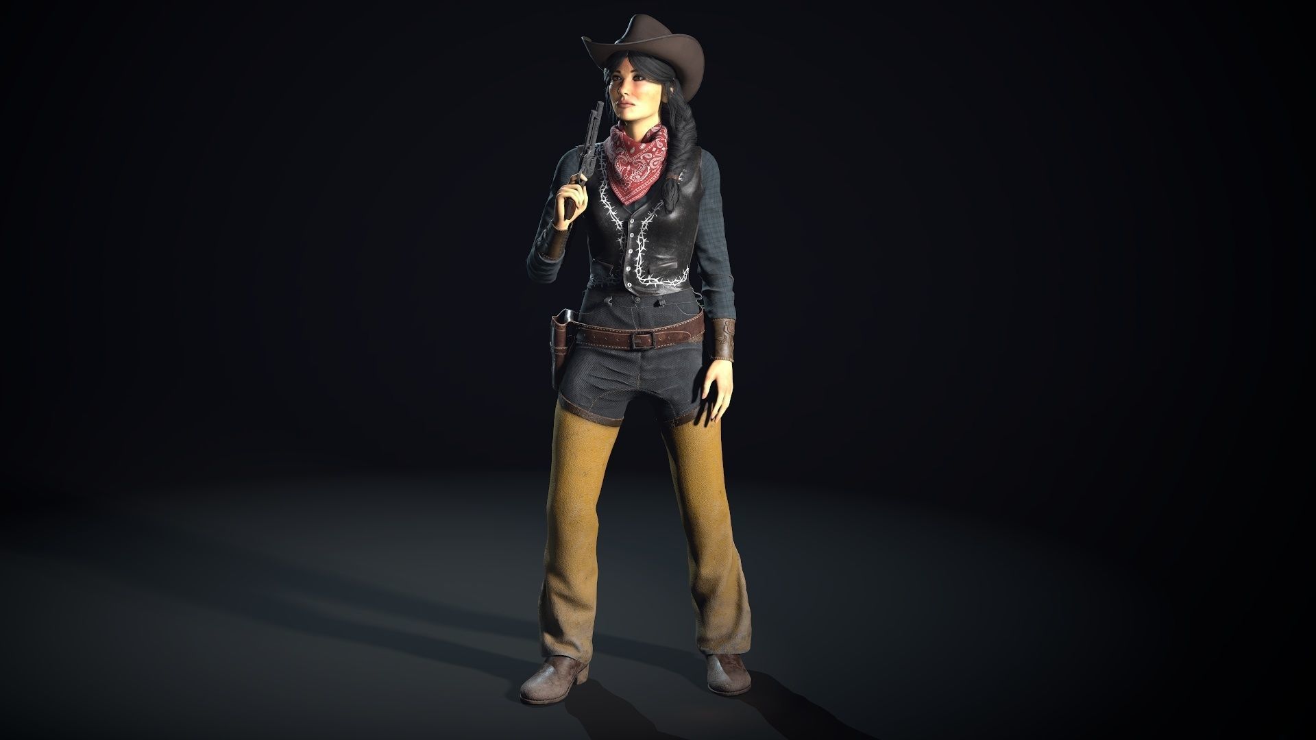 Bandit - Game Ready Low-poly 3D model_4