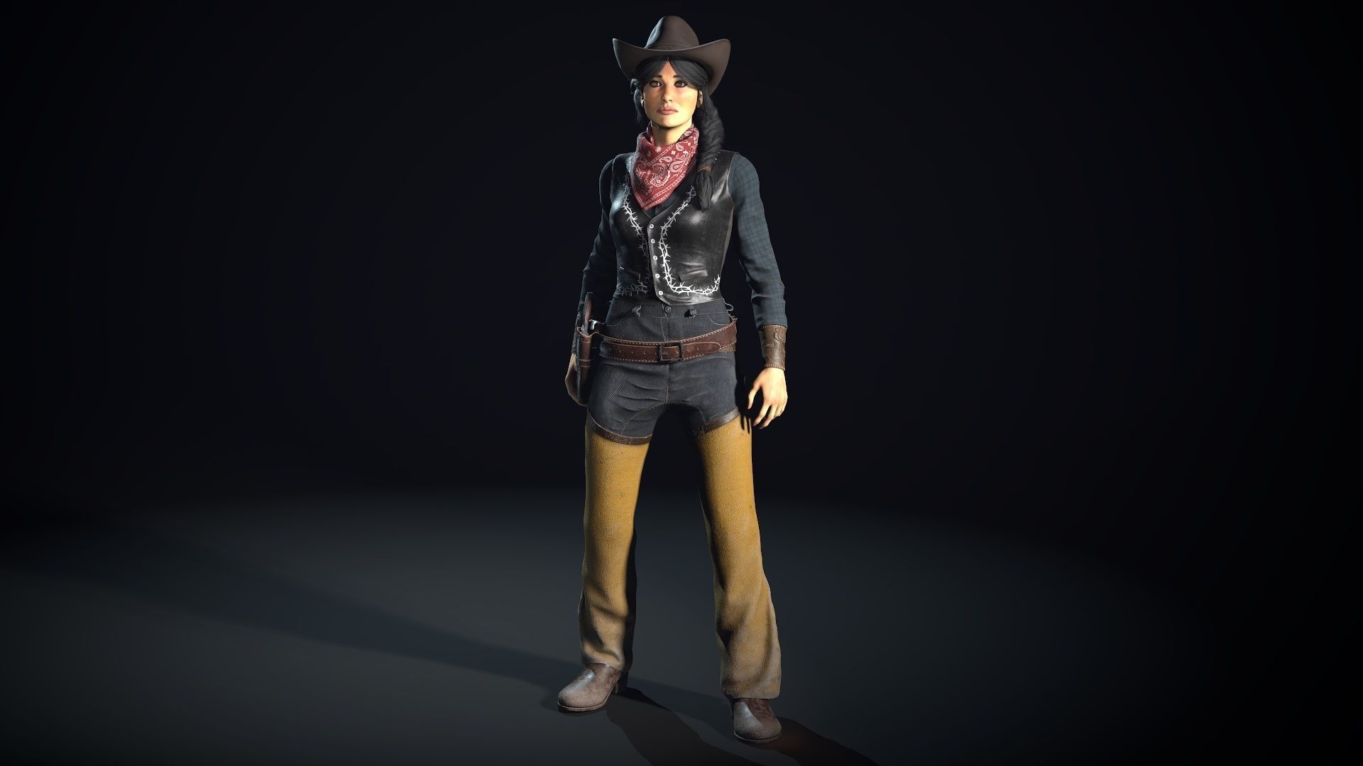 Bandit - Game Ready Low-poly 3D model_3