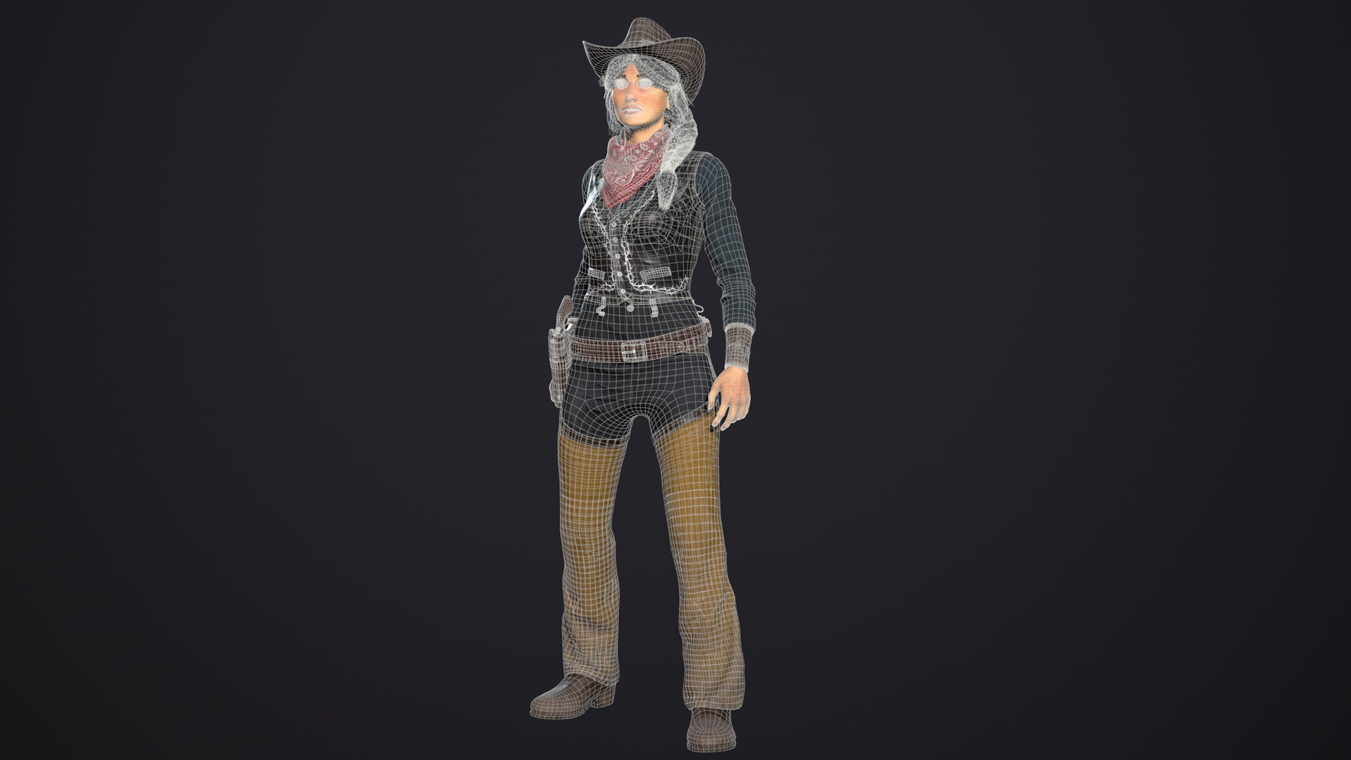 Bandit - Game Ready Low-poly 3D model_9