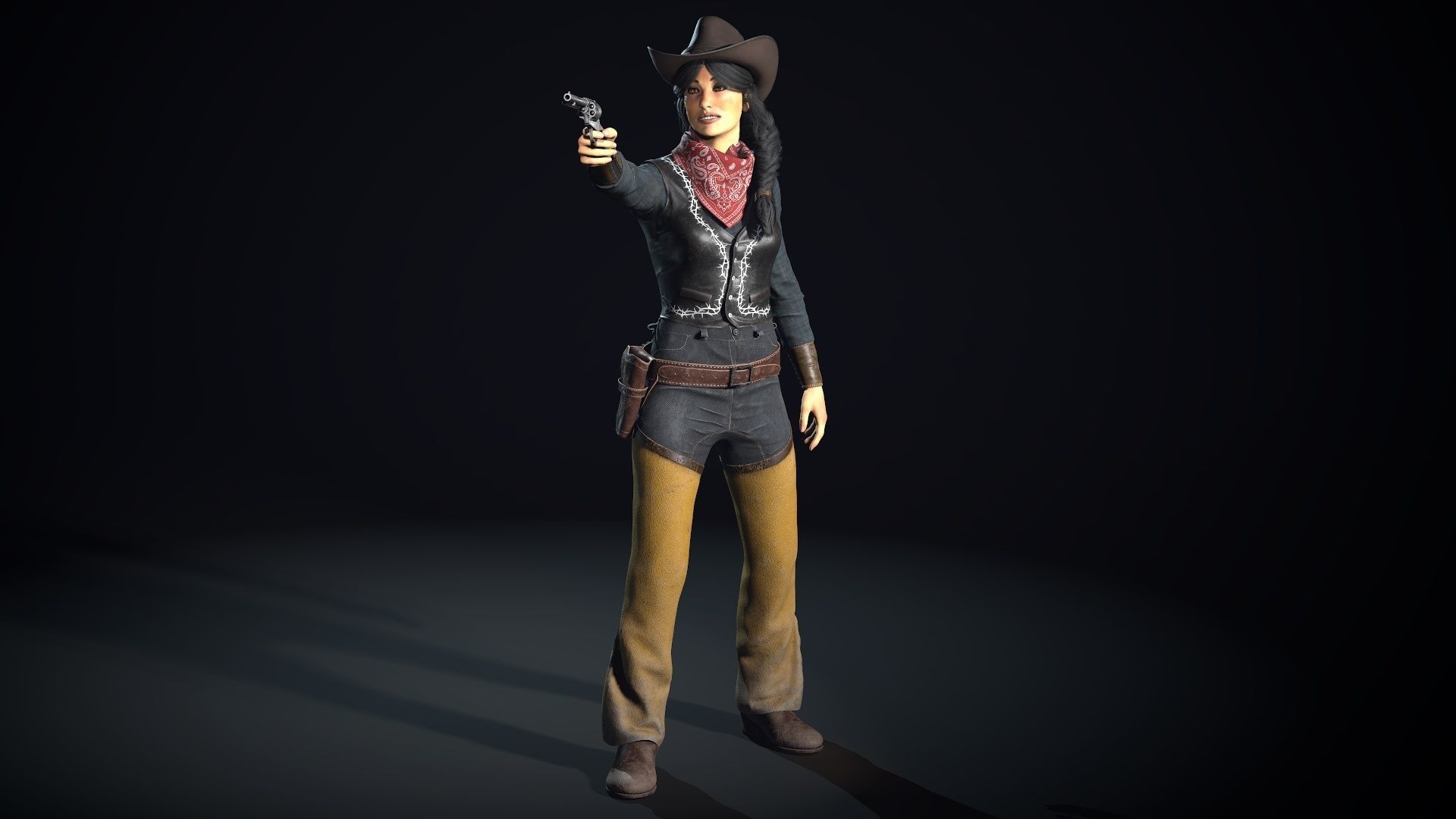Bandit - Game Ready Low-poly 3D model_6