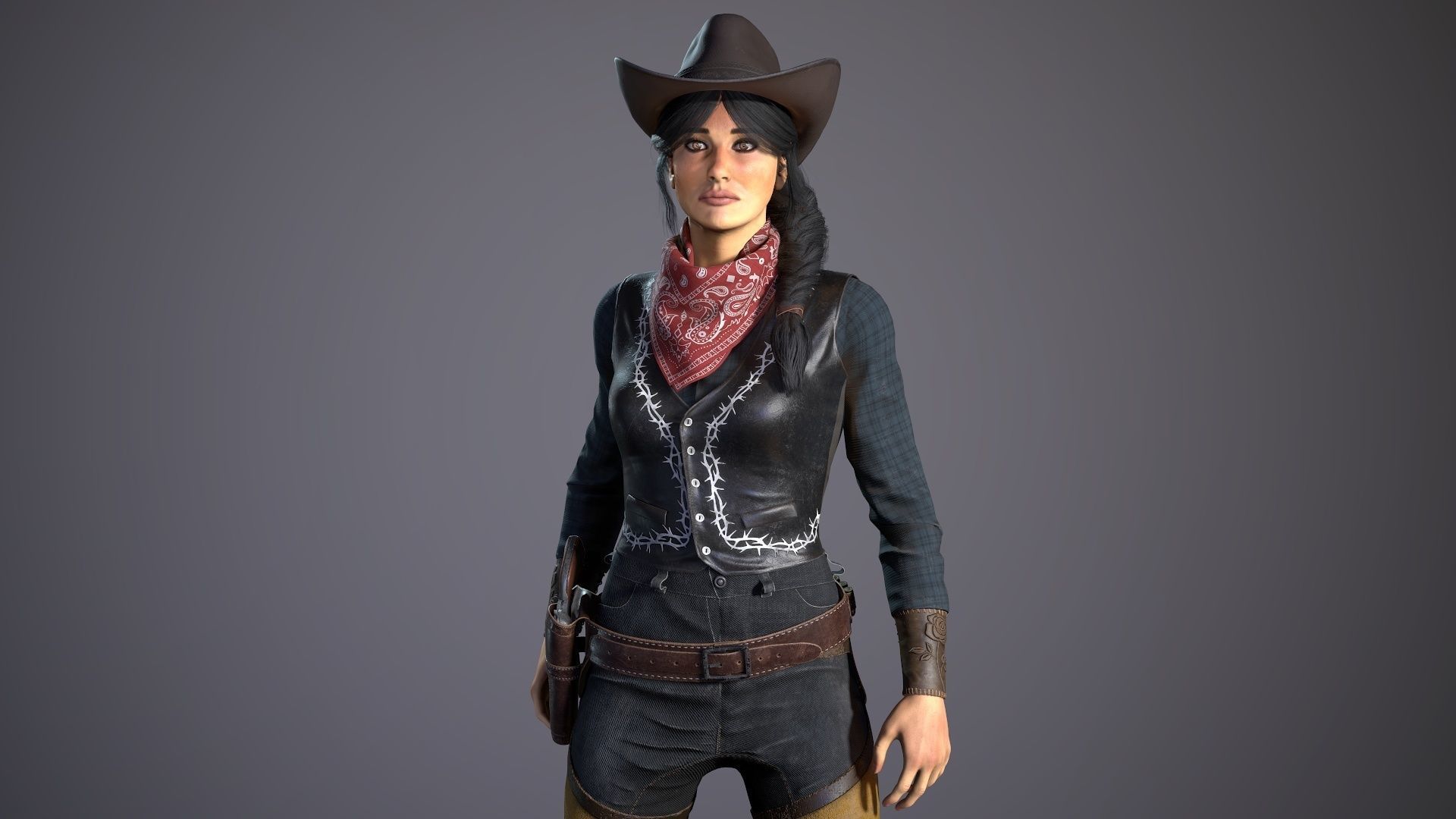 Bandit - Game Ready Low-poly 3D model_8