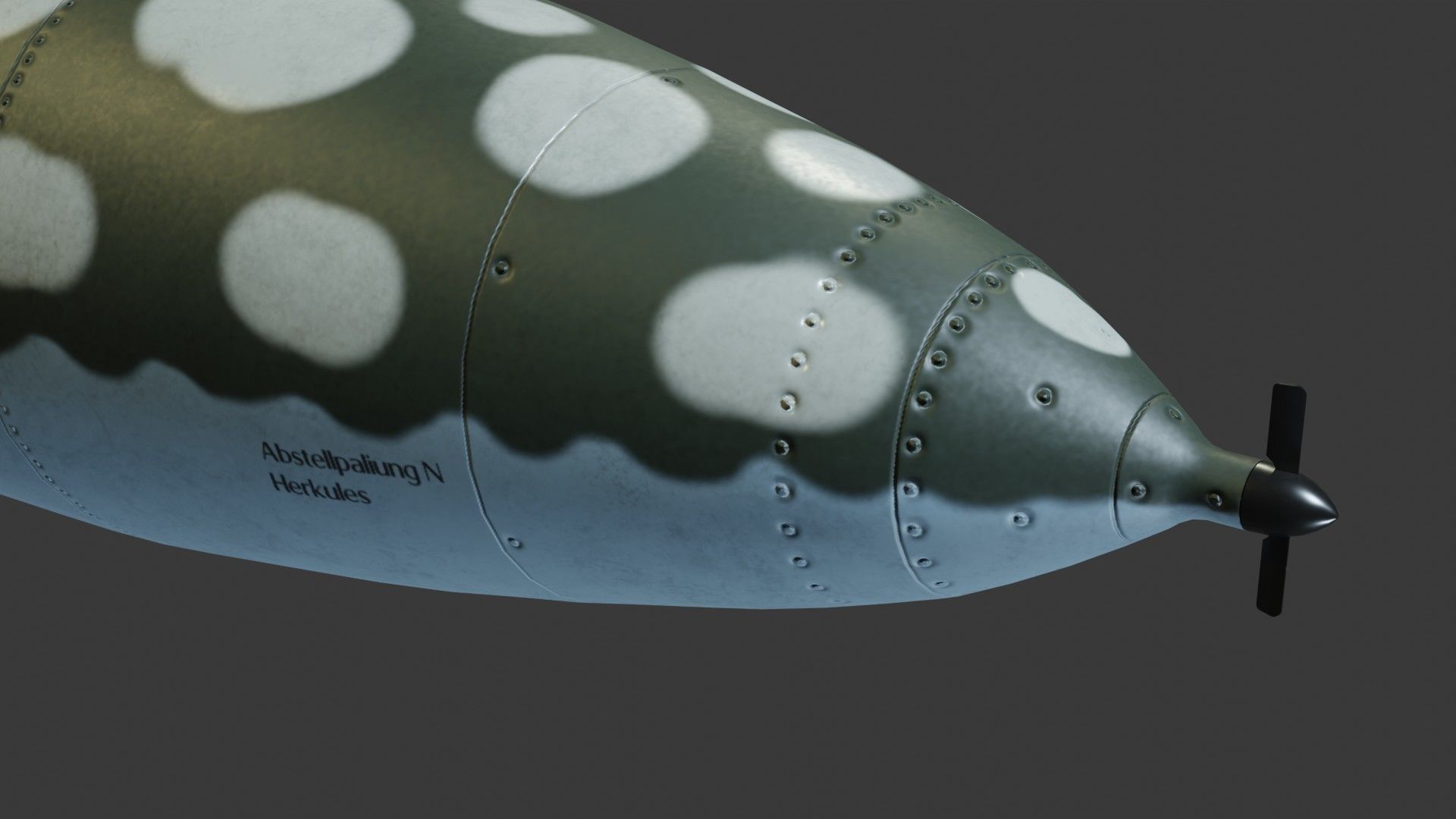 Fieseler Fi 103 V-1 flying bomb or missile Low-poly 3D model_17