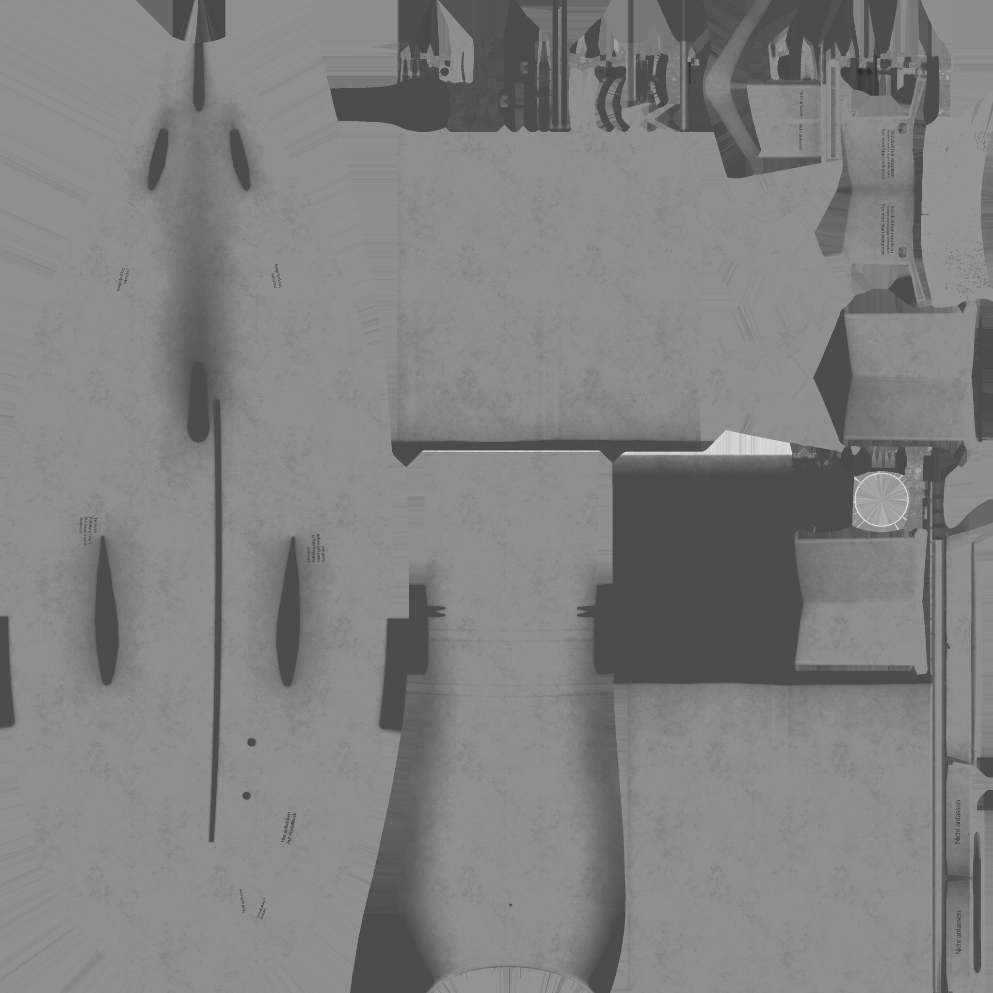 Fieseler Fi 103 V-1 flying bomb or missile Low-poly 3D model_30