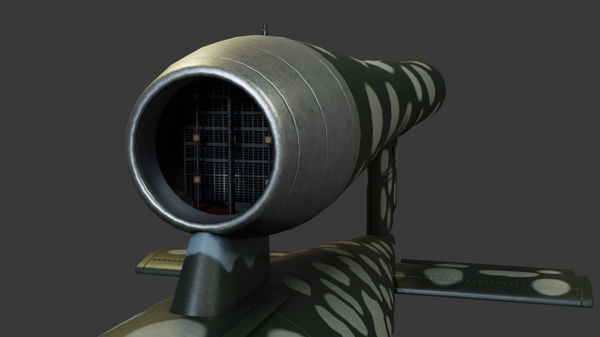 Fieseler Fi 103 V-1 flying bomb or missile Low-poly 3D model_16