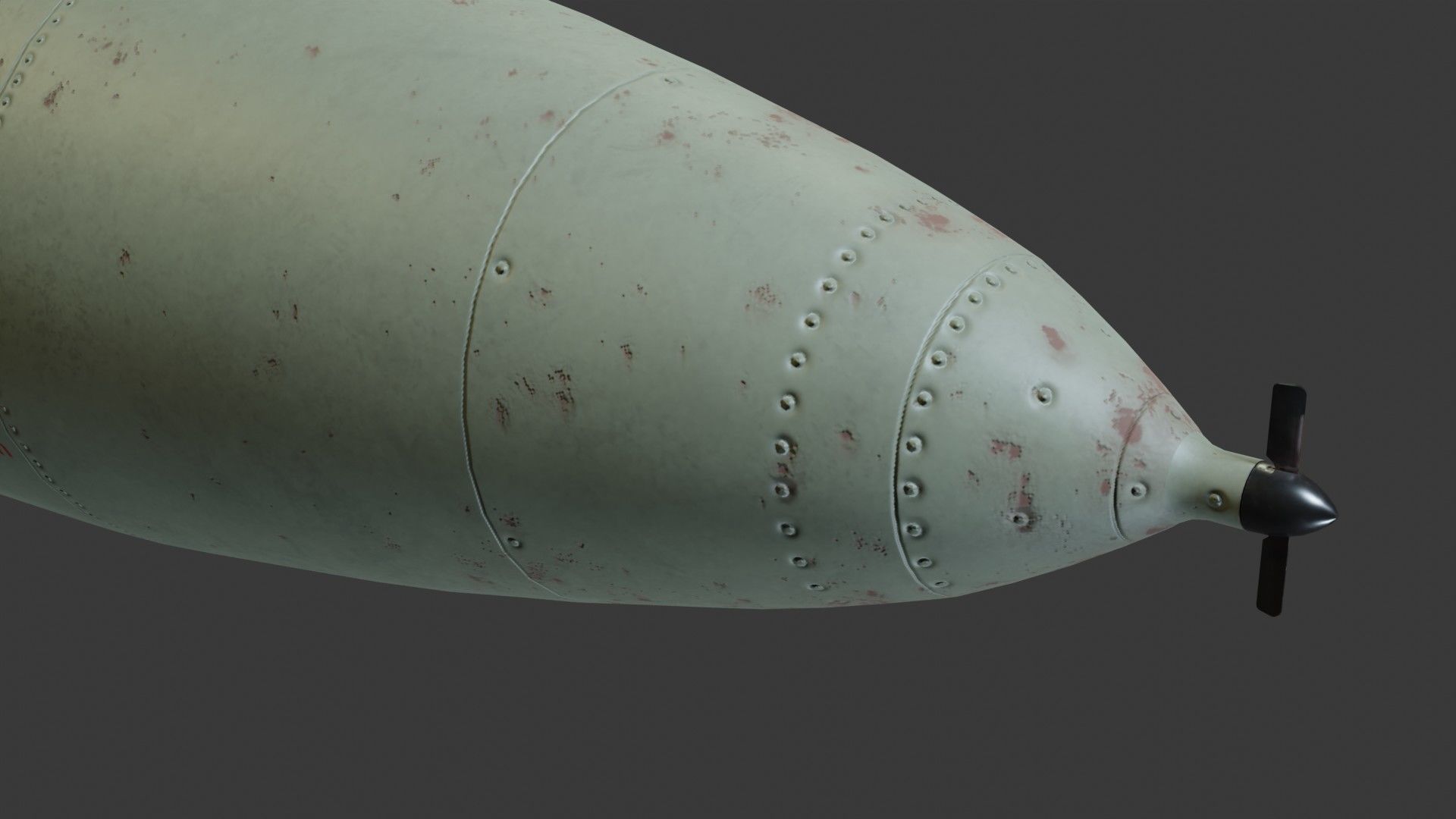 Fieseler Fi 103 V-1 flying bomb or missile Low-poly 3D model_11