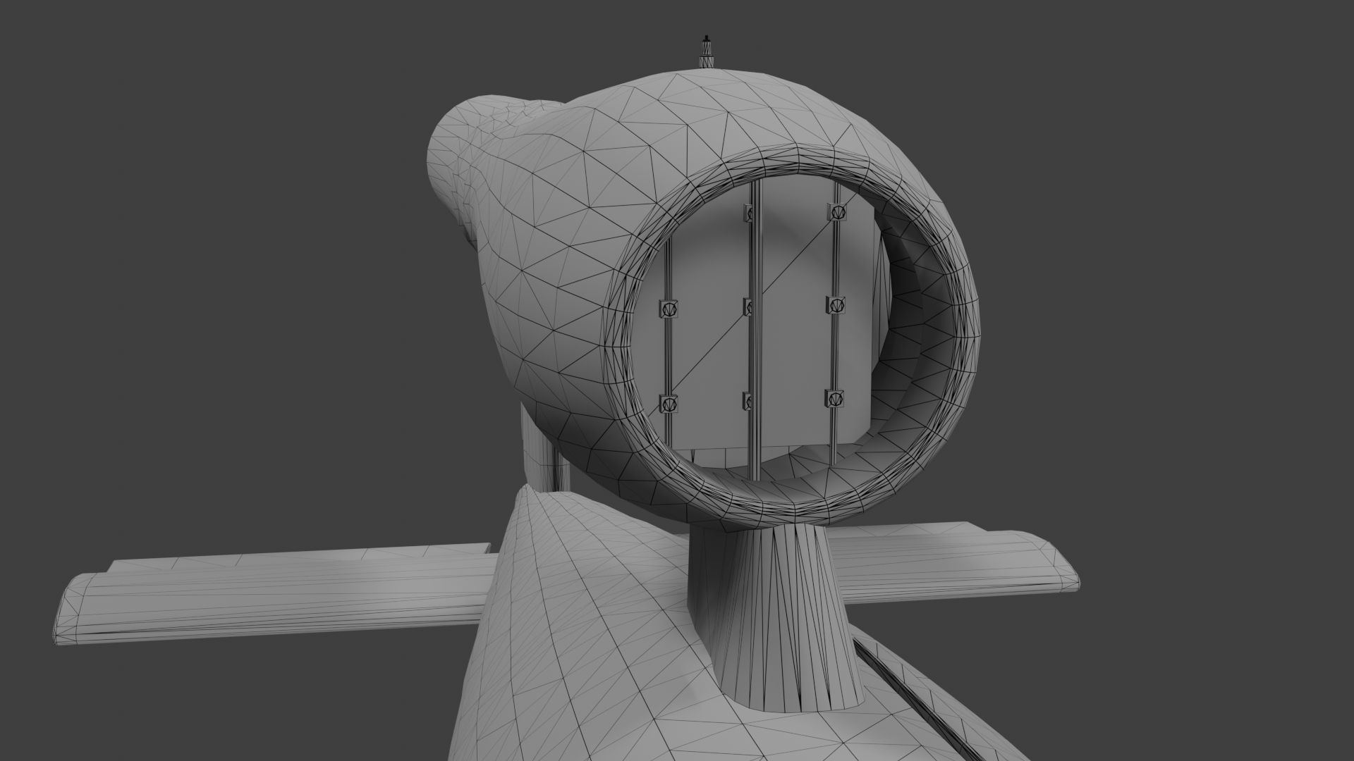 Fieseler Fi 103 V-1 flying bomb or missile Low-poly 3D model_22