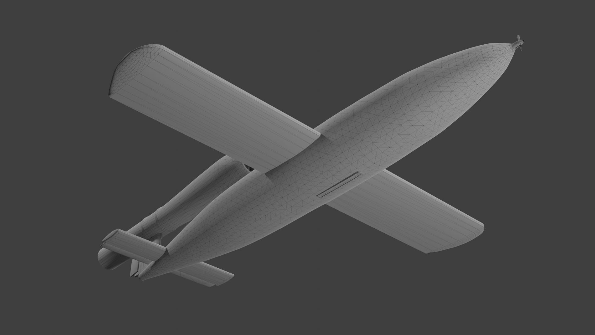 Fieseler Fi 103 V-1 flying bomb or missile Low-poly 3D model_21