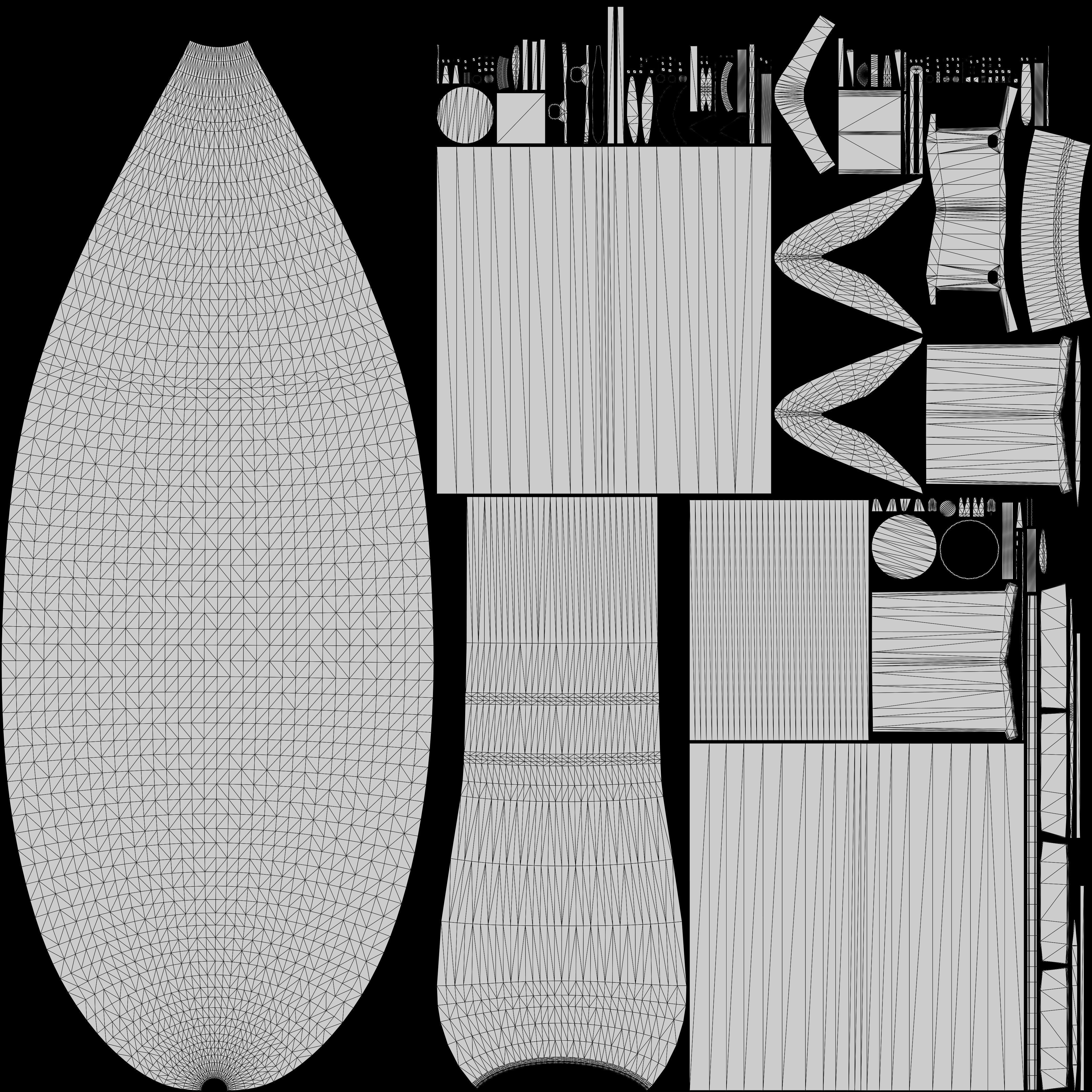 Fieseler Fi 103 V-1 flying bomb or missile Low-poly 3D model_24