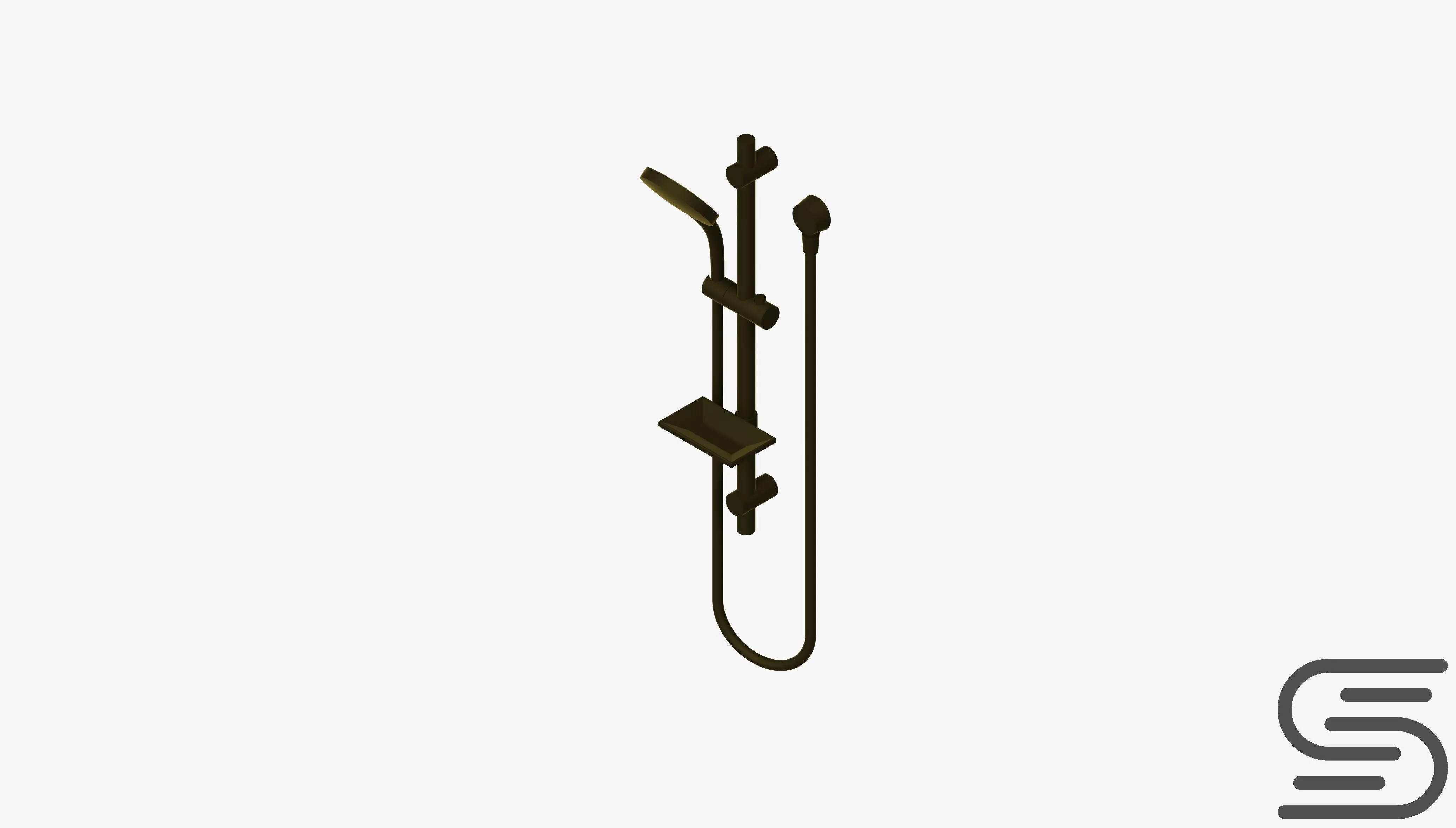 Shower - Rail - Luxury - Vivid Low-poly 3D model