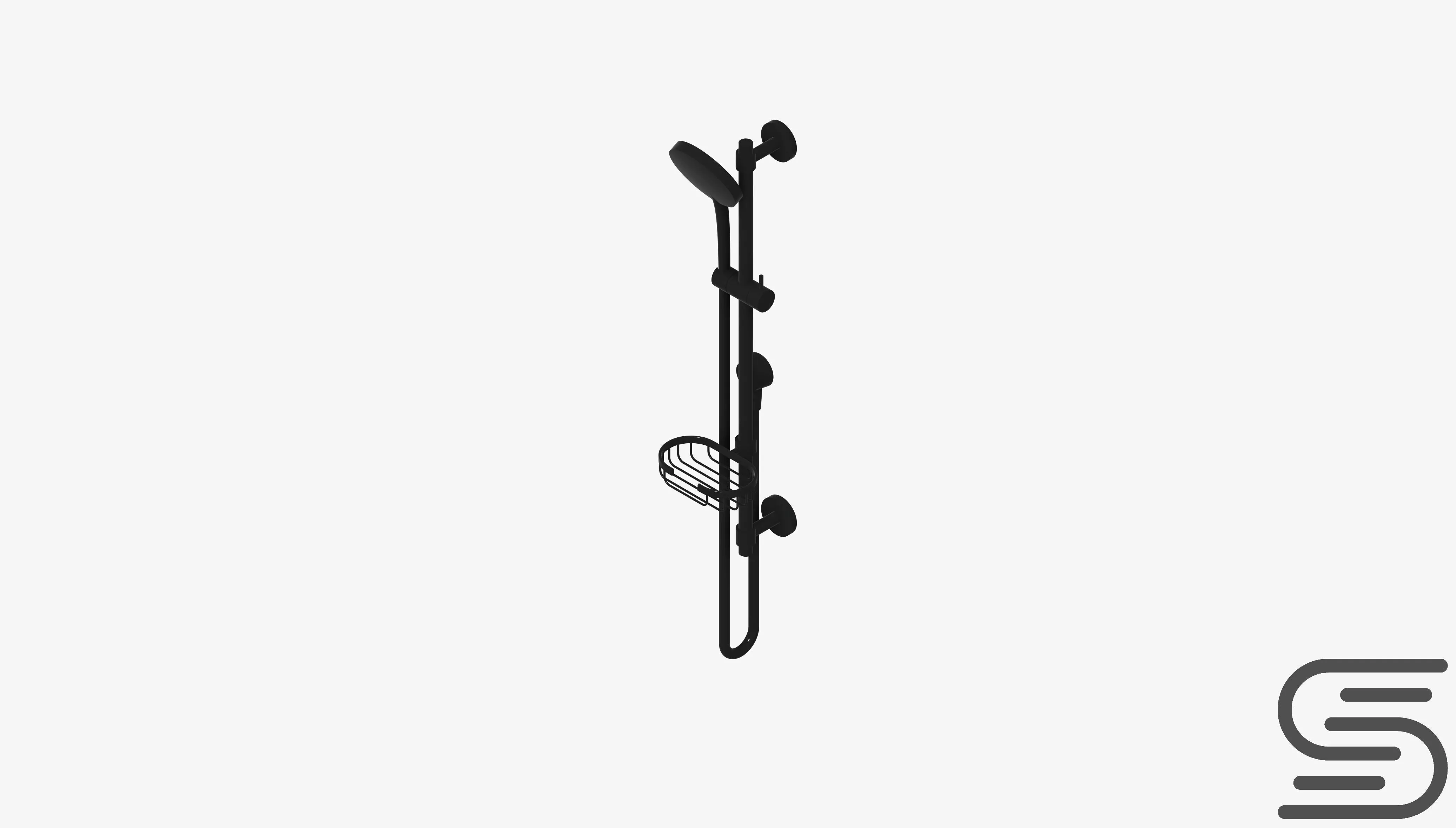 Shower - Rail - Luxury - Vivid - Premium Low-poly 3D model