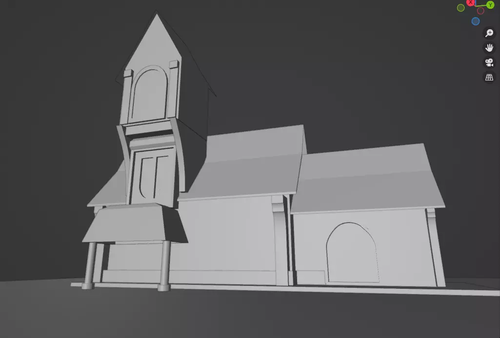 Old House 3D model_0