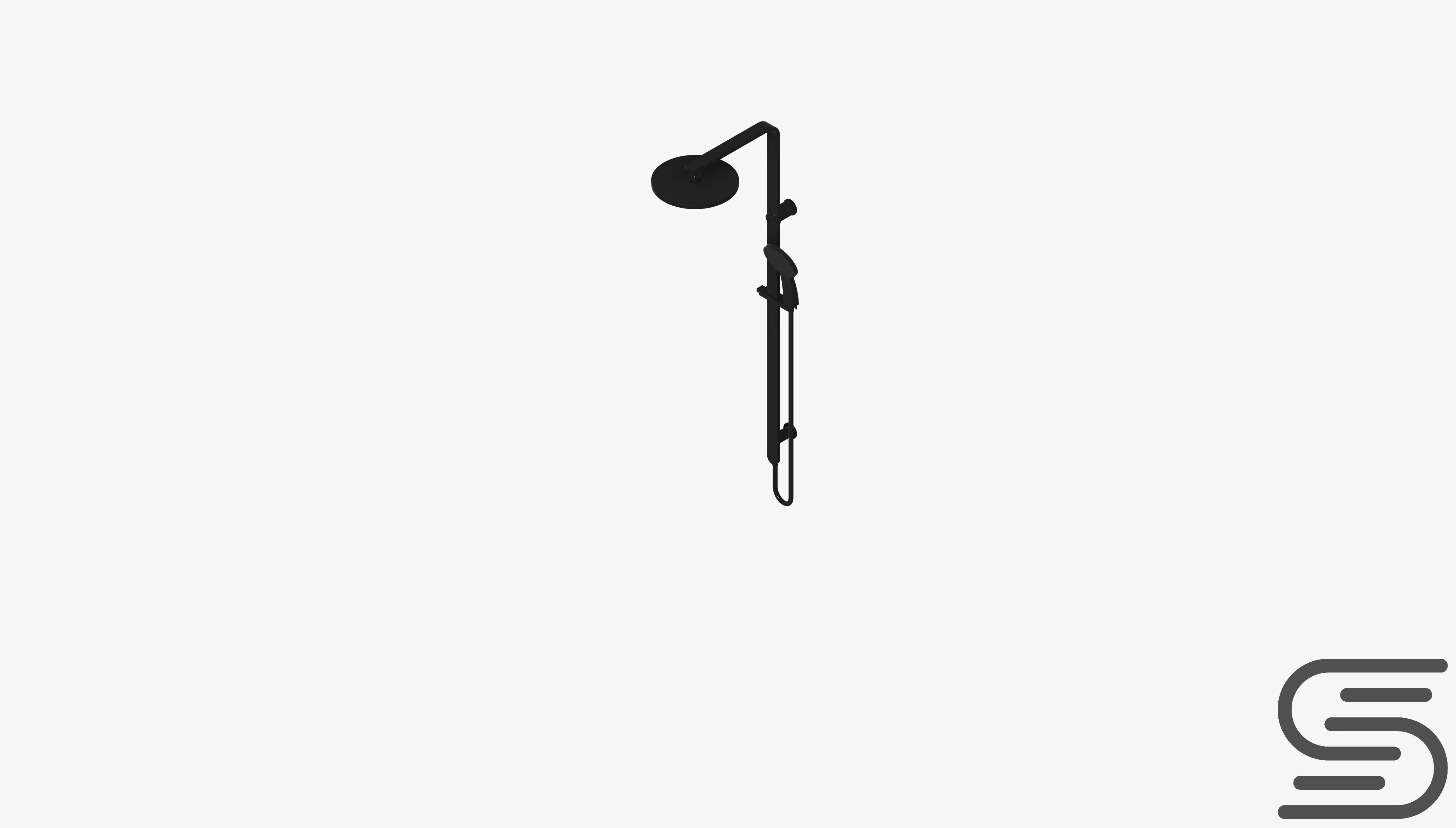 Shower - Twin - Luxury - Feather Low-poly 3D model