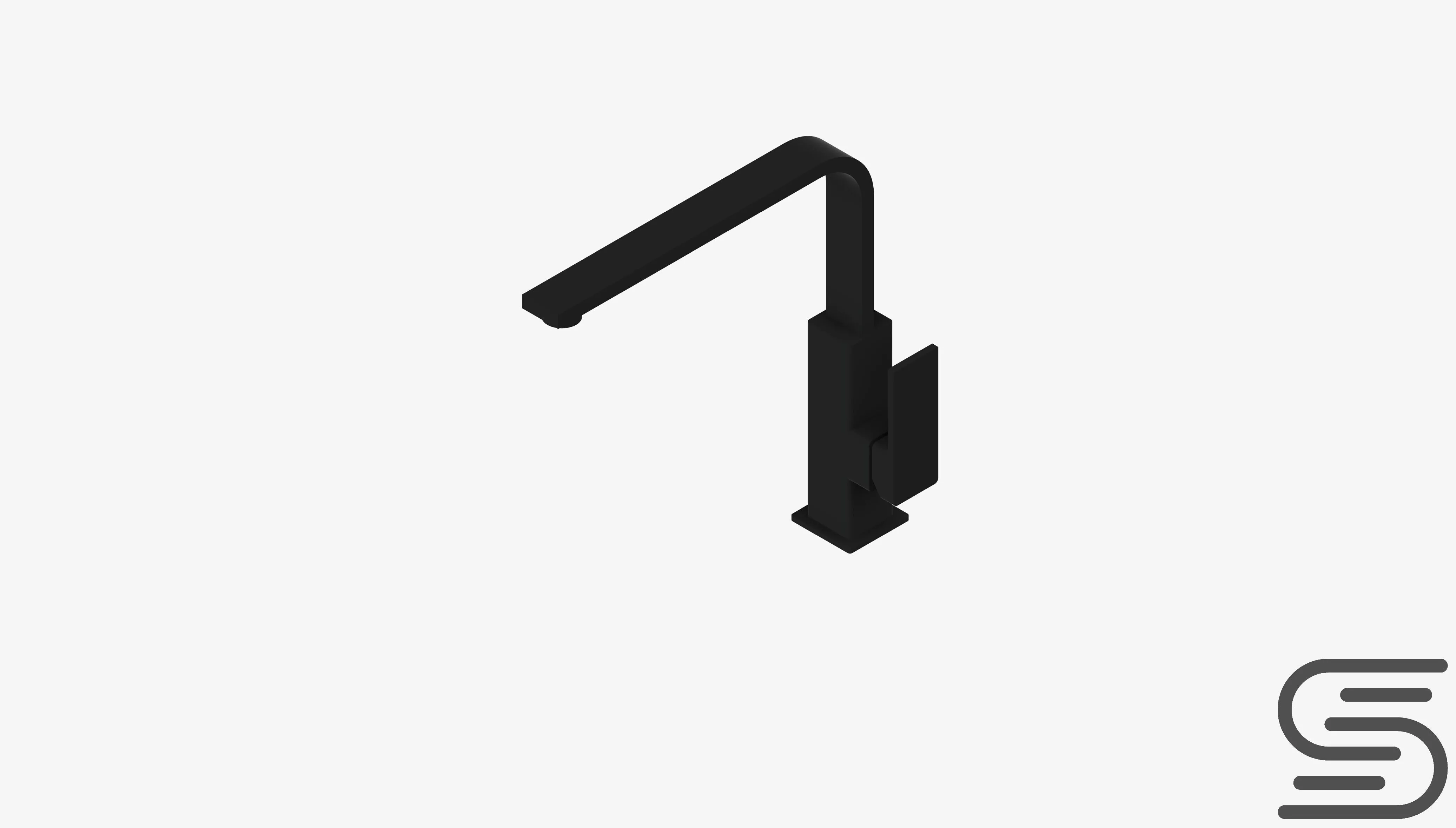 Sink Mixer - Luxury - Round Low-poly 3D model