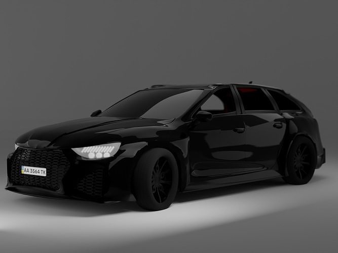 Car 3D audi wagon Free 3D model