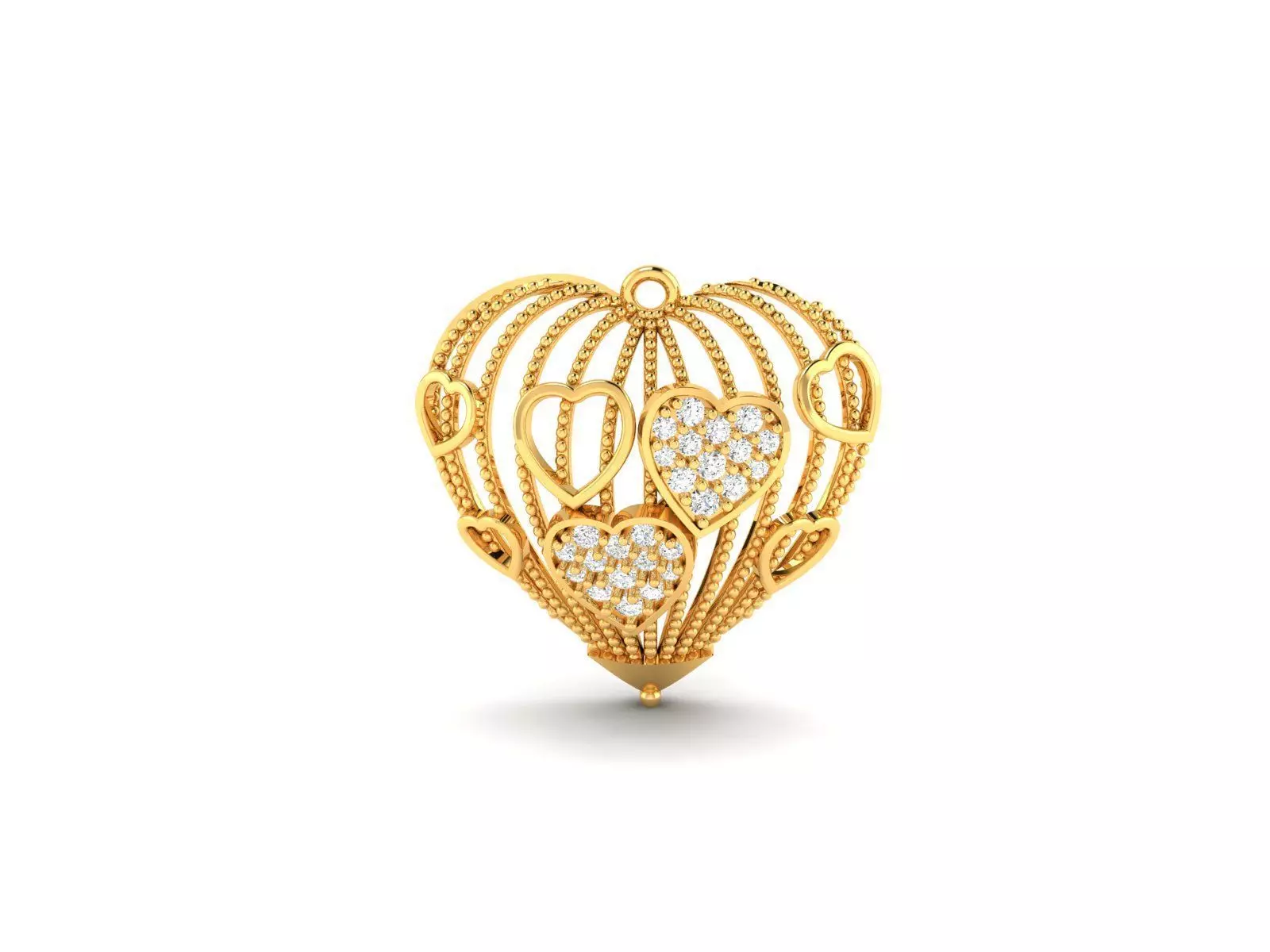 Women Heart Heart 3dm STL OBJ FBX Render Details 3D print model_0