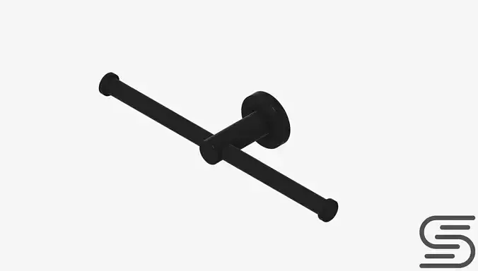 Toilet Roll Holder - Double - Luxury - Round - Round Plate