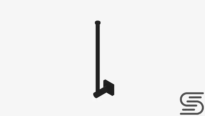 Toilet Roll Holder - Single - Luxury - Round - Square Plate