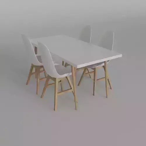 Dining table with chairs