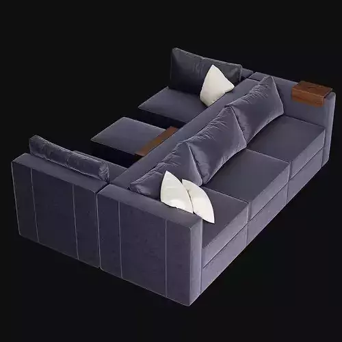 Module sofa 3D model 6