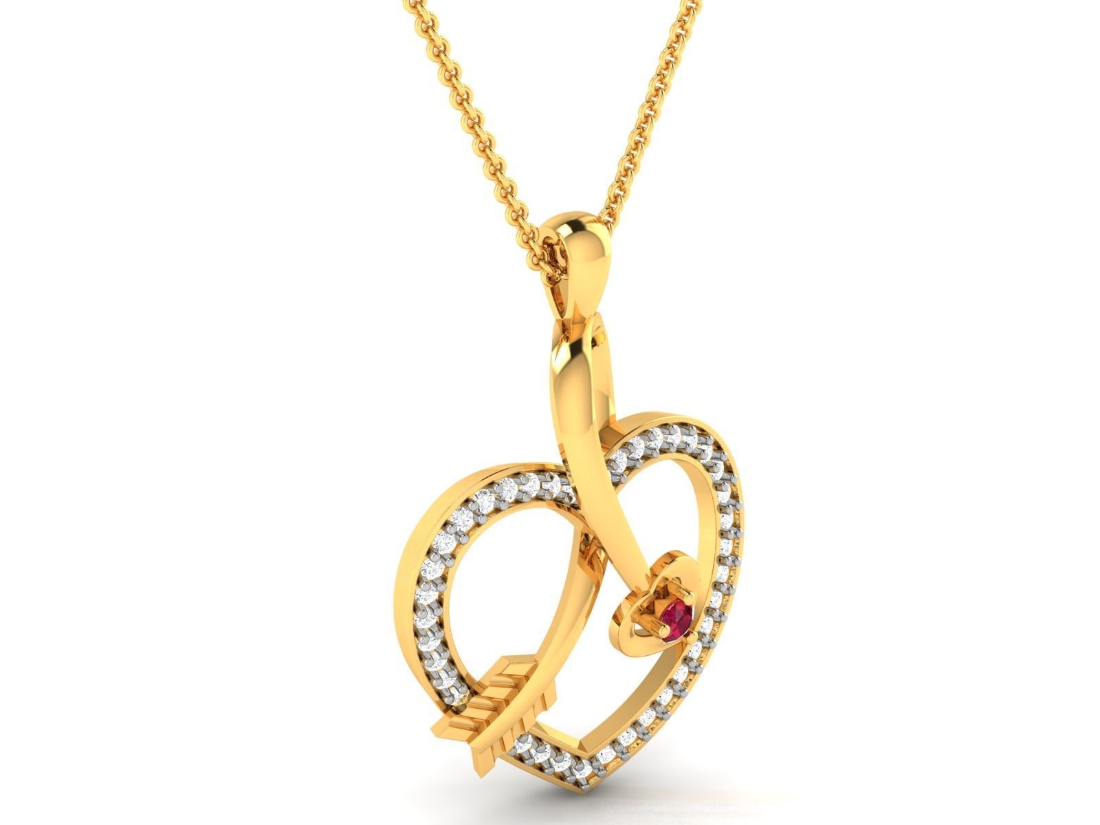 Women Heart Heart 3dm STL OBJ FBX Render Details 3D print model_2