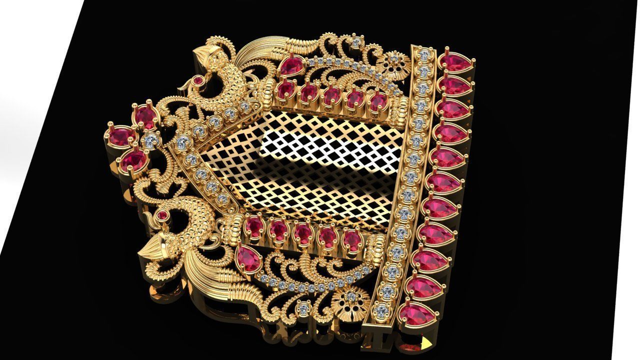 Radha Krishna pendant  3D print model_4