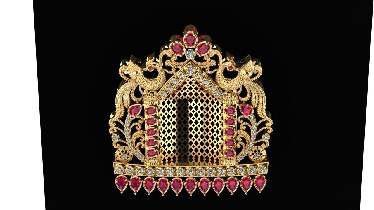 Radha Krishna pendant  3D print model_2