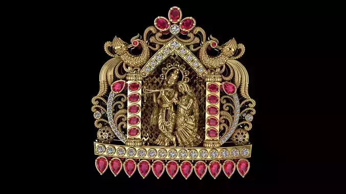 Radha Krishna pendant 