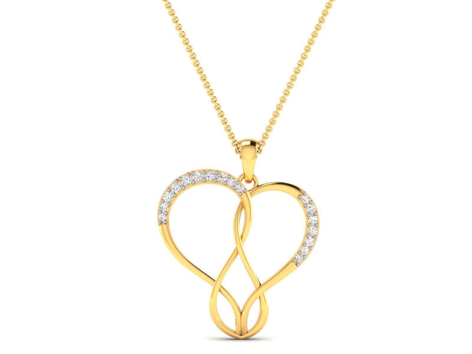 Women Heart Heart 3dm STL OBJ FBX Render Details 3D print model_3