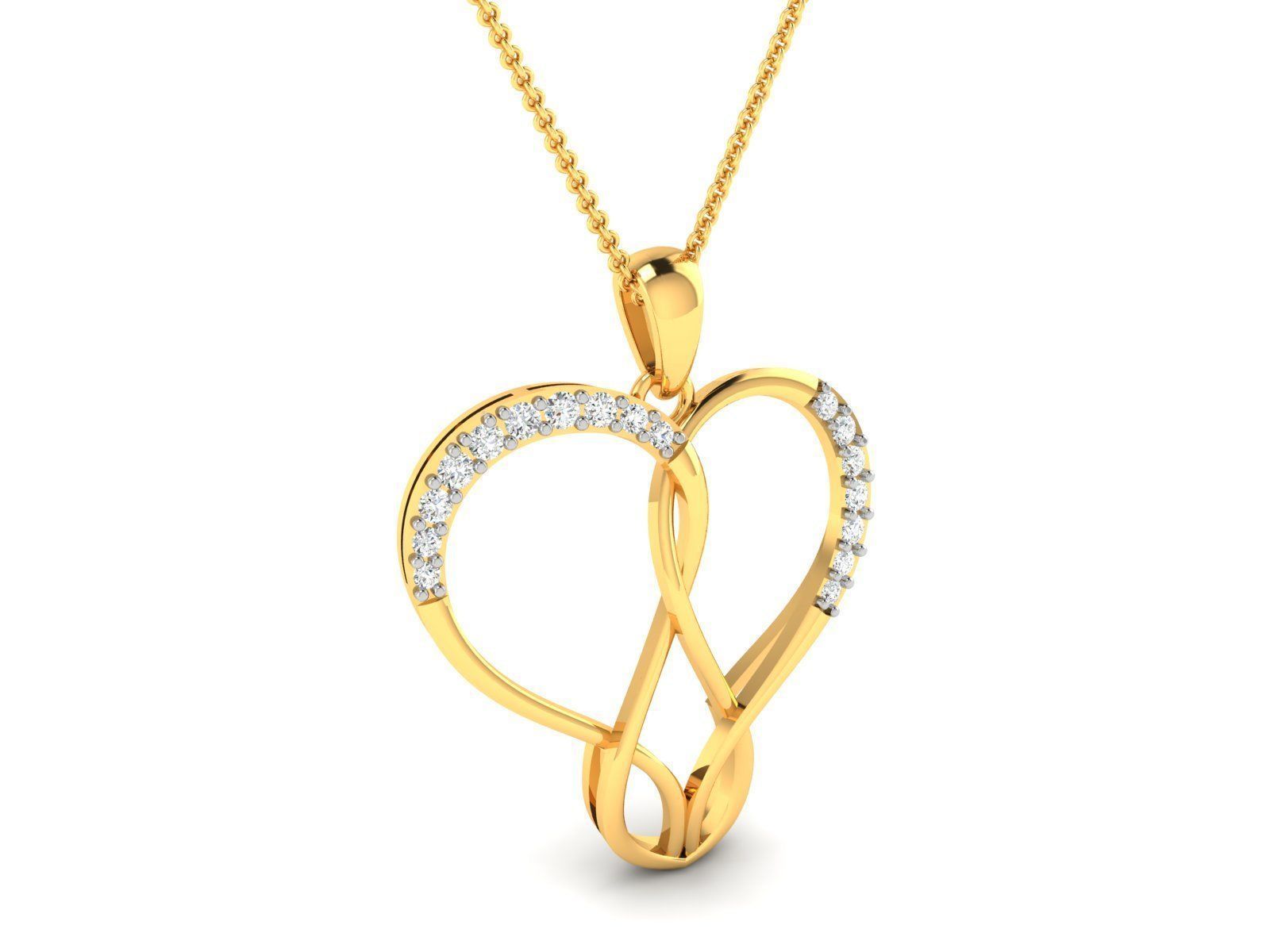 Women Heart Heart 3dm STL OBJ FBX Render Details 3D print model_1