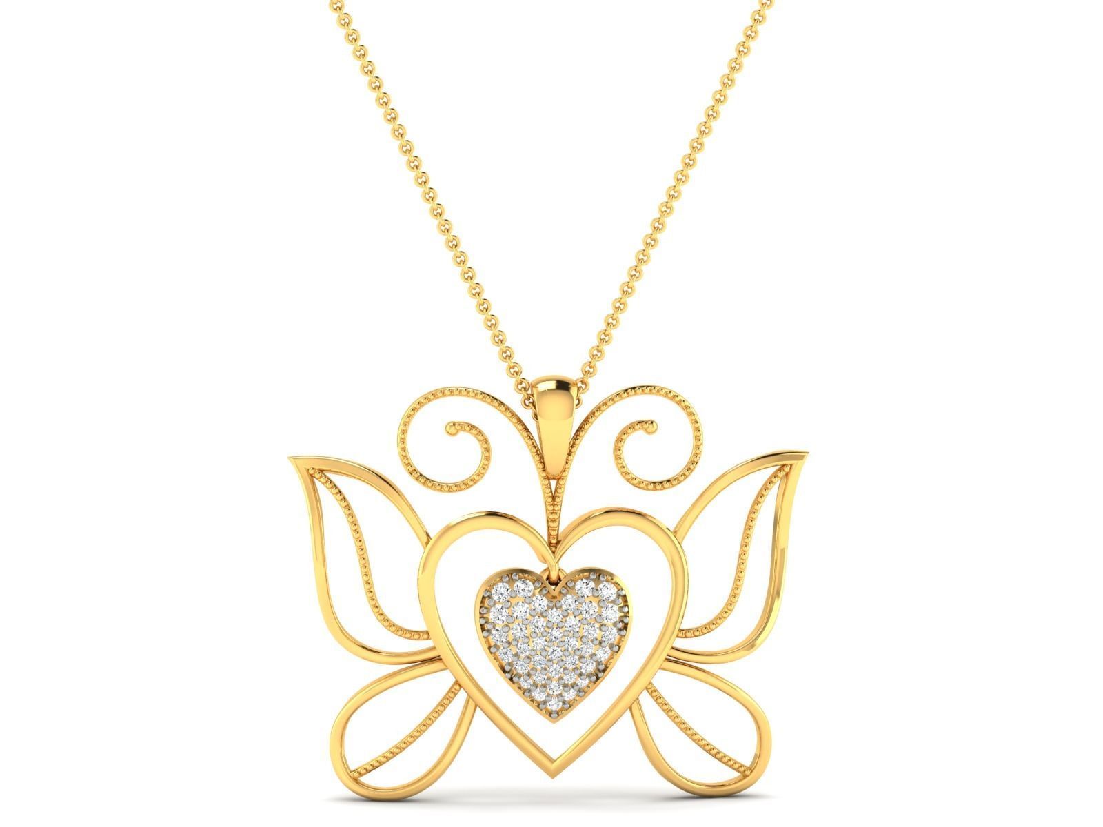 Women Heart Heart 3dm STL OBJ FBX Render Details 3D print model_3