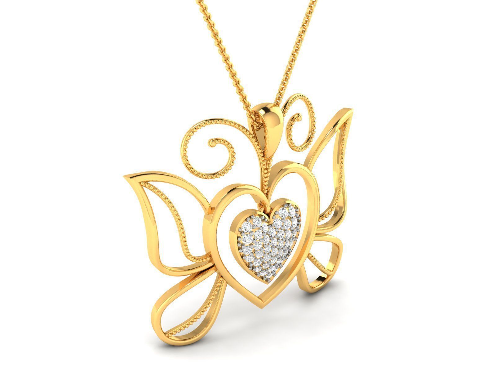 Women Heart Heart 3dm STL OBJ FBX Render Details 3D print model_1