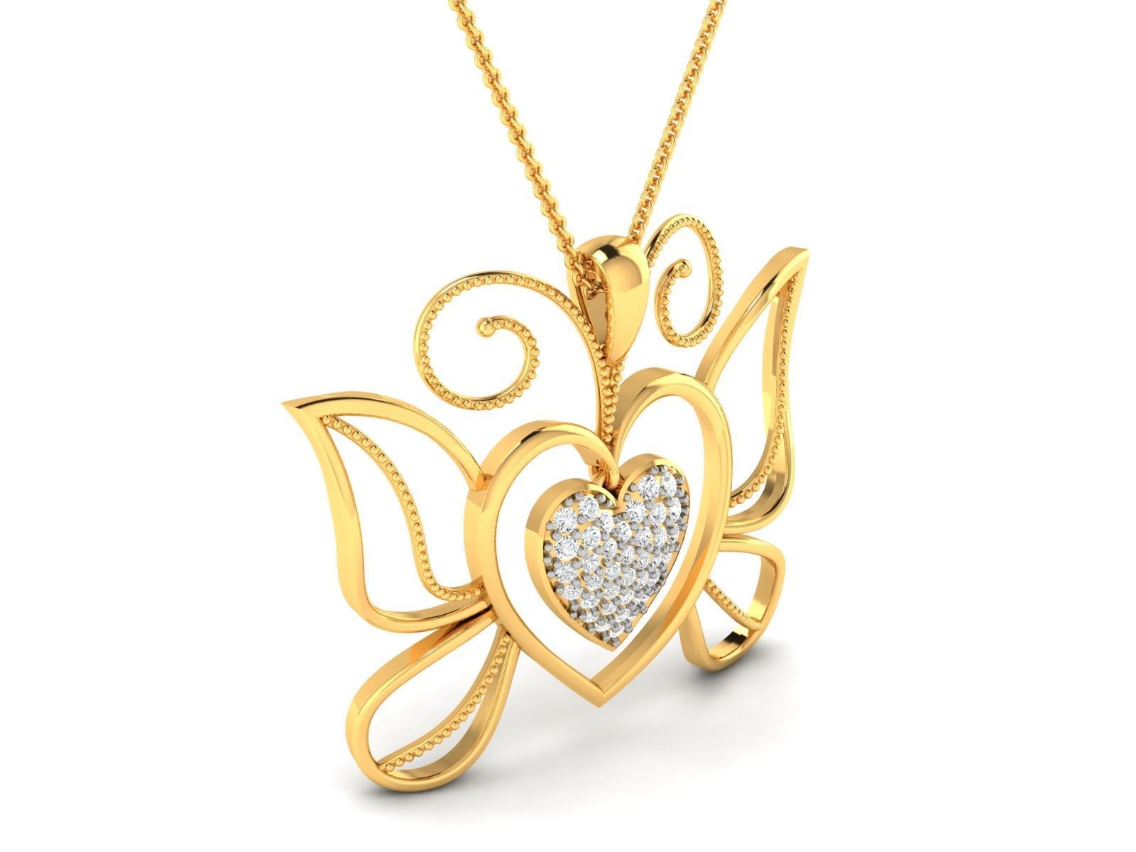 Women Heart Heart 3dm STL OBJ FBX Render Details 3D print model_2