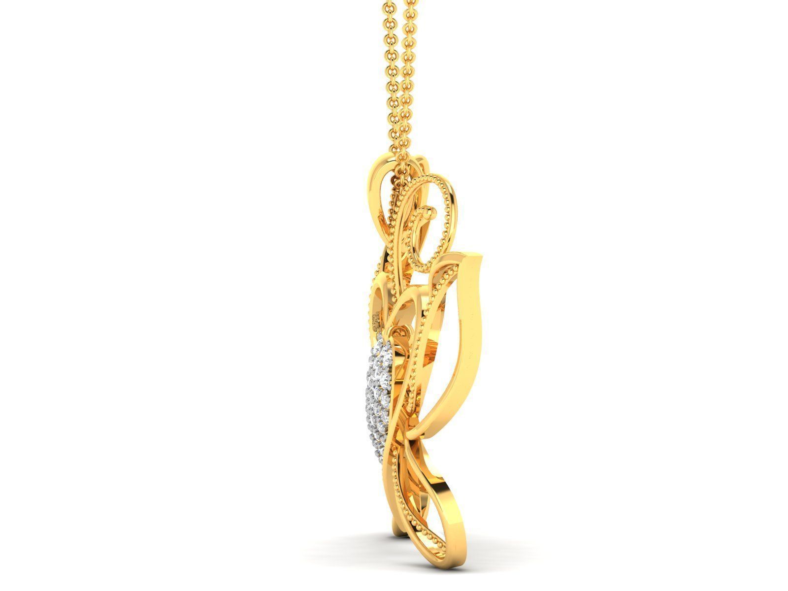 Women Heart Heart 3dm STL OBJ FBX Render Details 3D print model_4