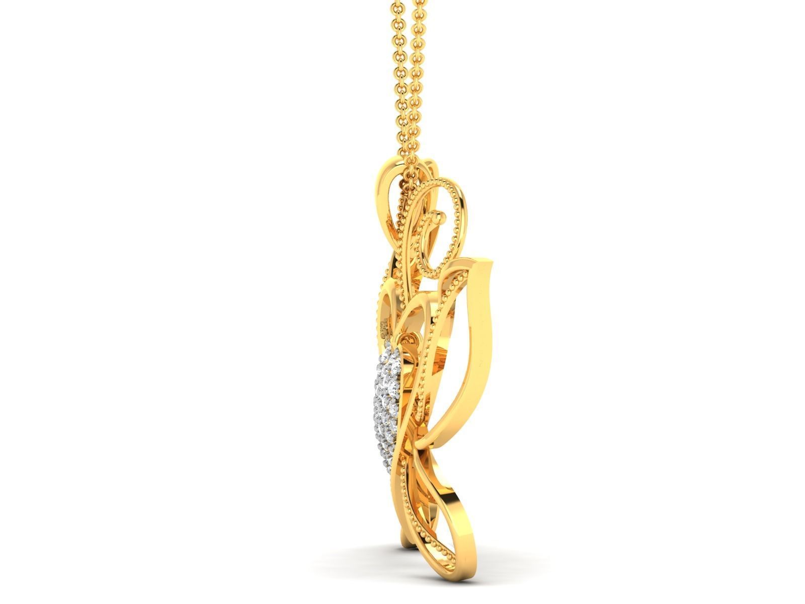 Women Heart Heart 3dm STL OBJ FBX Render Details 3D print model_5