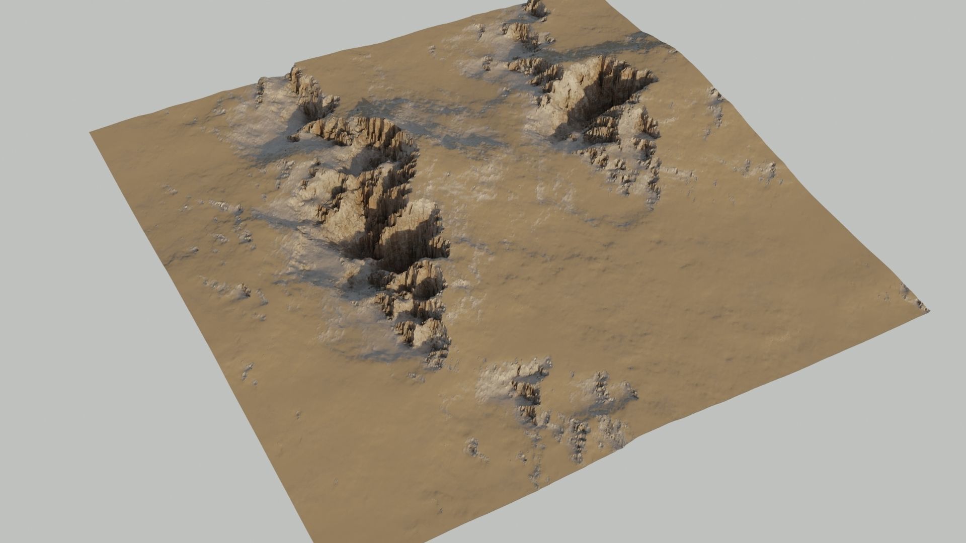 Planet Surface 3D model Low-poly 3D model_12