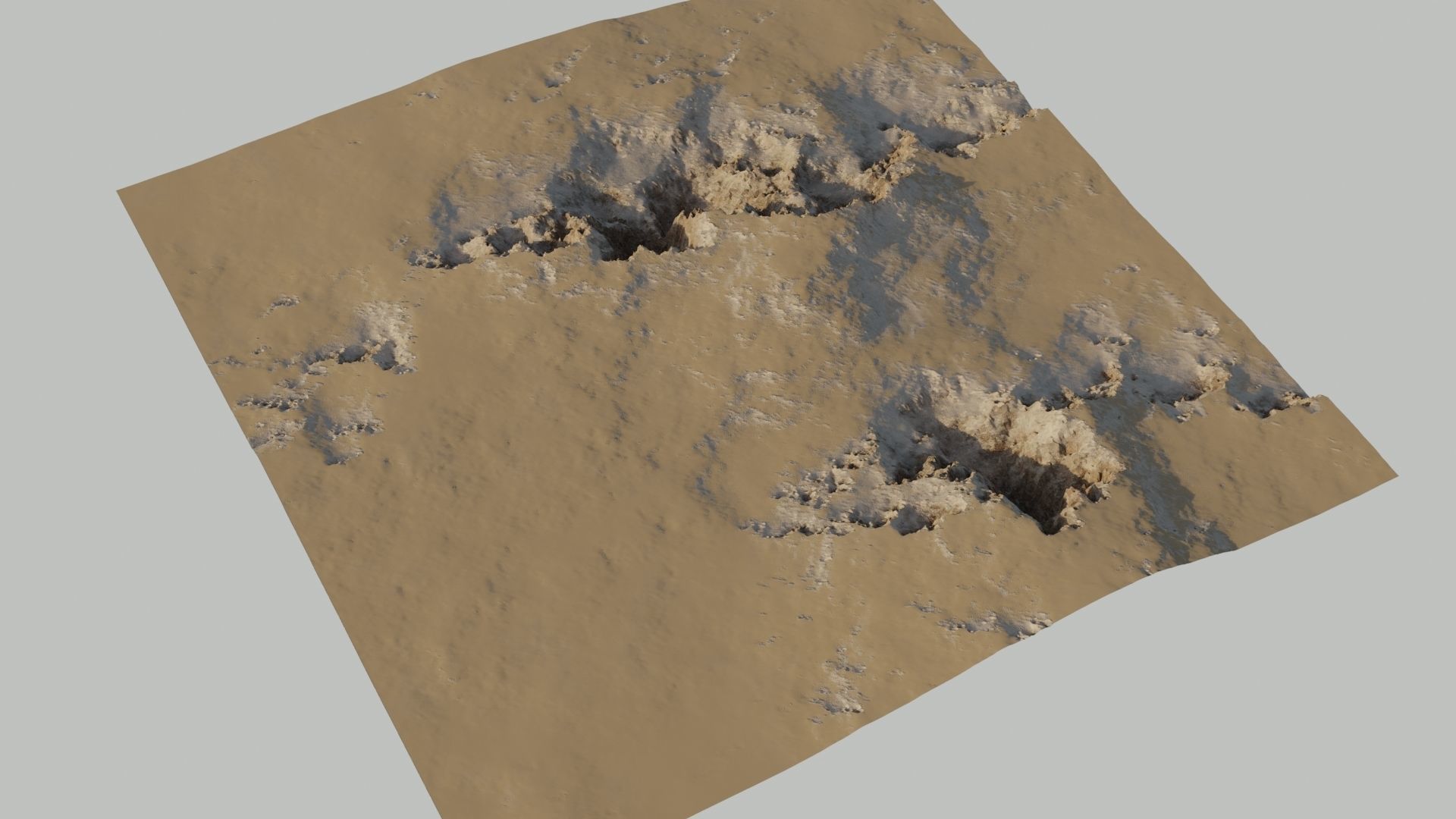 Planet Surface 3D model Low-poly 3D model_7